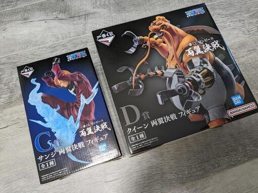 ワンピース　一番くじ　サンジとクイーン　フィギュアセット