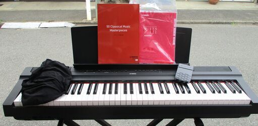 ☆ヤマハ YAMAHA P-121 電子ピアノ スタンド付◆美しくエレガントなデザイン