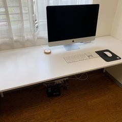 長めのパソコンテーブル(作業用テーブル)