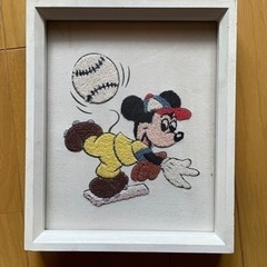 ミッキーマウス刺繍【年代物】