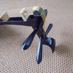 総桑薩摩琵琶富貴蒔絵琵琶・表割れ修理