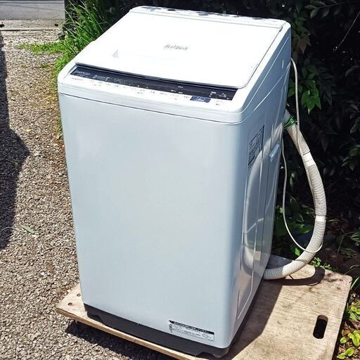 ★美品‼お届け可‼★ HITACHI　7㎏　全自動洗濯機　『BEAT WASH』　BW-V70E(W)　2019年製