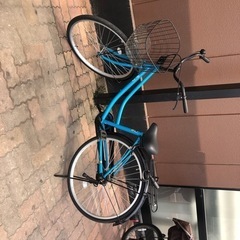 青の自転車です。(ワイヤーロック付)21日午後受け渡し希望です。