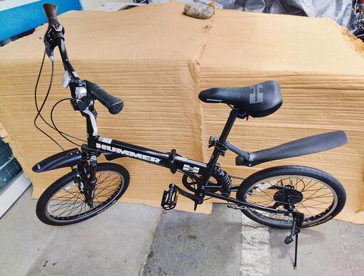 美品！HUMMER 人気 ハマー 折り畳み自転車20インチ！ 