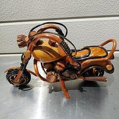 ハーレーダビットソン風‼️木製バイク