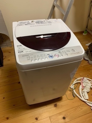 SHARP 洗濯機　6KG ES-GE60K 6KG イオンコート