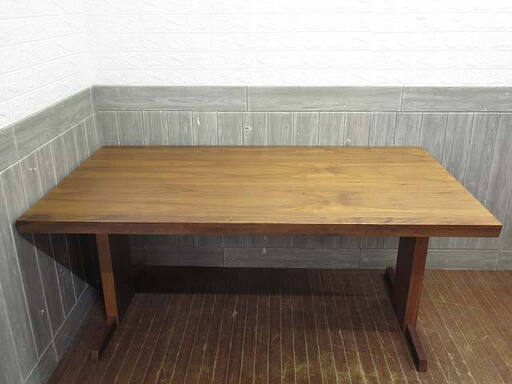 ss5205　ダイニングテーブル　ダークブラウン　150×85cm　木製　食卓　4人掛け　低め　長方形　長角　こげ茶　シンプル