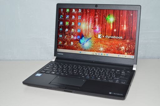 中古軽量ノートパソコン Windows11+office 爆速SSD256GB 東芝 RX73/CBE core i5-7200U/メモリ8GB/13.3インチ/無線/webカメラ/DVDマルチ搭載