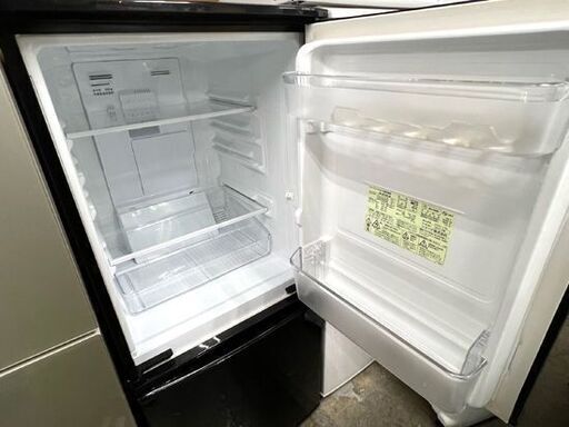 冷蔵庫 2ドア 137L 2015年製 シャープ SJ-D14A-B 黒 SHARP 100Lクラス