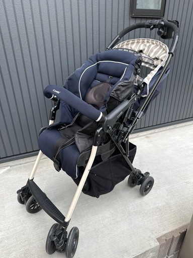 ベビーカー　コンビ　combi メチャカーゴ IG　ボーダーネイビー