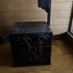 昭和レトロ 鎌倉彫 裁縫箱