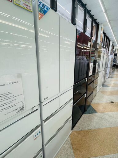 MITUBISH(三菱) 600L冷蔵庫 ⭐定価￥248,270⭐ 2021年 MR-WX60F  ６ドアクリスタルホワイト7921