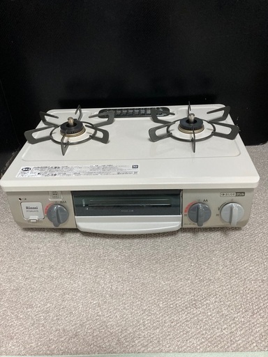 ご購入者様決定 Rinnai ガスコンロ RT34NJH7S-CL 2020年製 LPガス用 左強火力 片面焼き 2口 ガステーブル