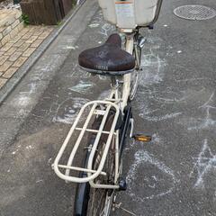 ヤマハ　パス　リトルモア　26インチ　ベージュ　　バッテリー、充電器あり　鍵あり　電動アシスト自転車