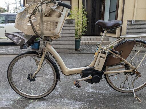 ヤマハ パス リトルモア 26インチ ベージュ バッテリー、充電器あり  