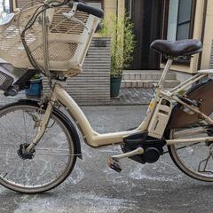 ヤマハ　パス　リトルモア　26インチ　ベージュ　　バッテリー、充電器あり　鍵あり　電動アシスト自転車