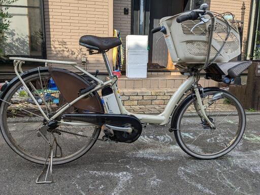 ヤマハ パス リトルモア 26インチ ベージュ バッテリー、充電器あり 鍵