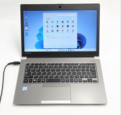送料無料 保証付 高速SSD 13.3型 軽量薄型 ノートパソコン 東芝 R63/J 中古良品 第7世代Core i5 8GB 無線 Bluetooth カメラ Win11 Office