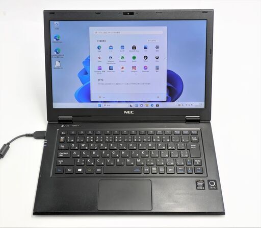 送料無料 保証付 高速SSD 13.3型 軽量 薄型 ノートパソコン NEC PC-HZ550CAB 中古美品 第5世代 Core i5 4GB 無線 Bluetooth Windows11 Office