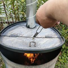 ドラム缶、焼却炉