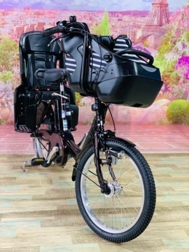 ❹ 5407子供乗せ電動アシスト自転車パナソニック3人乗り対応