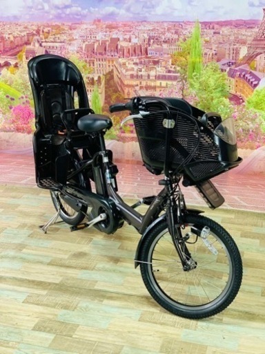 ❹ 5369子供乗せ電動アシスト自転車ブリヂストン3人乗り対応20インチ