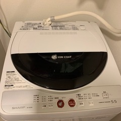 SHARP 洗濯機 型番は写真にあります。