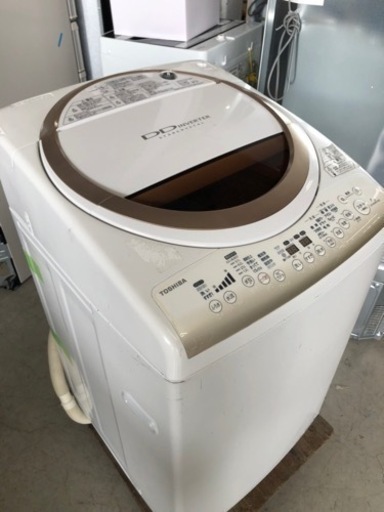 福岡市内配送設置無料　東芝 AW-80VME1 全自動 洗濯乾燥機 たて型 8kg