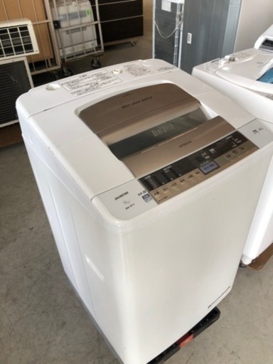 福岡市内配送設置無料　日立 HITACHI BW-9TV N [全自動洗濯機 ビートウォッシュ （9kg） シャンパン]