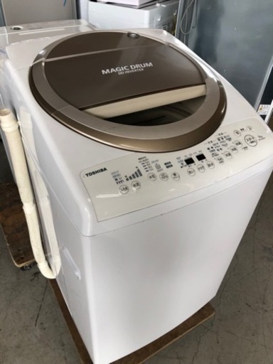 福岡市内配送設置無料　東芝 TOSHIBA AW-9V3M（T） [たて型洗濯乾燥機 （9.0kg） マジックドラム ブラウン]