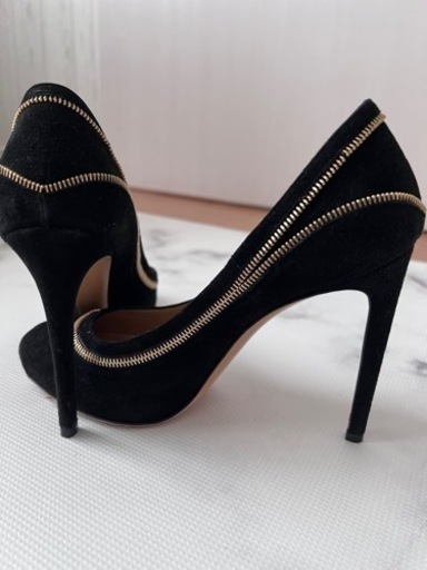 Ferragamoパンプス☆本スエード☆35 1/2 Ferragamoパンプス☆本スエード☆35 1/2