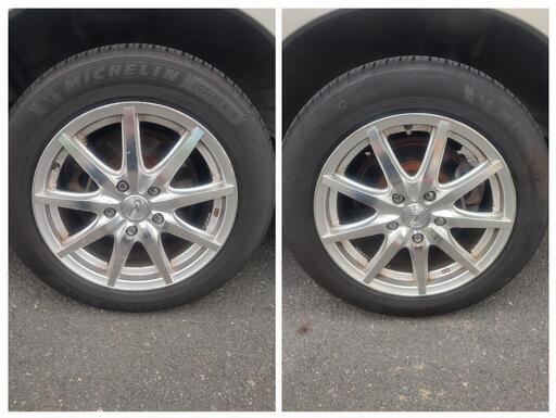 16㌅アルミホイール(weds LEONIS SN )と16㌅タイヤ(MICHELIN ENERGY SAVER 4)のセット × 4本