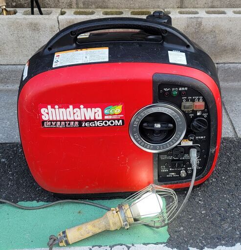 shindaiwa 新ダイワ インバーター発電機 iEG1600M-Y 中古完動品！