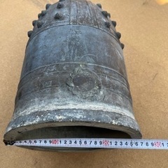 大きい鐘 青銅 重さ17kg 直径27cm 高さ47cmアンティーク 珍品希少