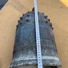 大きい鐘 青銅 重さ17kg 直径27cm 高さ47cmアンティーク 珍品希少
