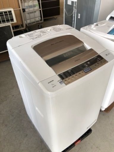 (購入者決めました)福岡市内配送設置無料　日立 HITACHI BW-9TV N [全自動洗濯機 ビートウォッシュ （9kg） シャンパン] 7980円