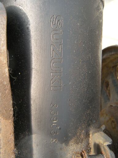 倉庫整理 スズキ初期セピア?エンジン 超危険！！ エンジンかけると燃料