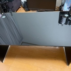 ローテーブル　ガラス　黒