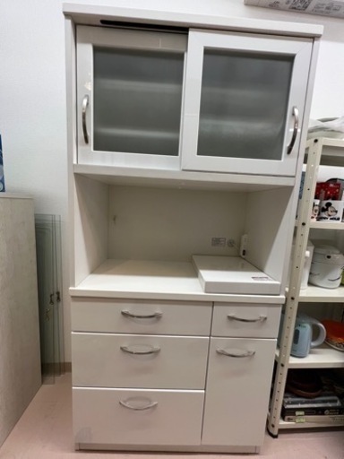 美原店　食器棚　ニトリ　FRIA-90-WH キッチンボード　キッチン収納