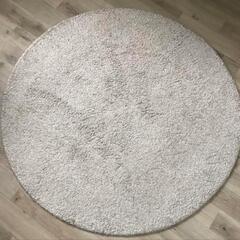 IKEA イケアADUM 円形ラグ 直径130cm ベージュ