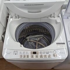 SHARP 6kg洗濯機 ES-G60UC 2019年製　ag-ad231