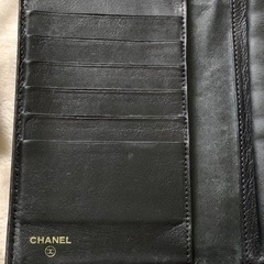 CHANEL CHANEL財布　キャビアスキン　黒　シール、カード有　ヴィンテージ
