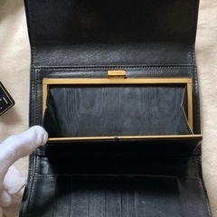 CHANEL CHANEL財布　キャビアスキン　黒　シール、カード有　ヴィンテージ