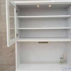 ★ジモティ割あり★  レンジボード 白 H180.3×D42×W85.5 クリーニング済み TJ1197 ☆ジモティ割あり☆ レンジボード 白 H180.3×D42×W85.5 クリーニング済み