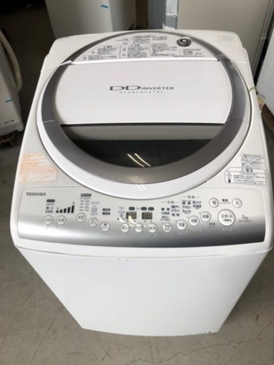 北九州市内配送無料　保証付き　東芝 TOSHIBA AW-70VM-W [たて型洗濯乾燥機（7.0kg） 自動お掃除搭載 ピュアホワイト]