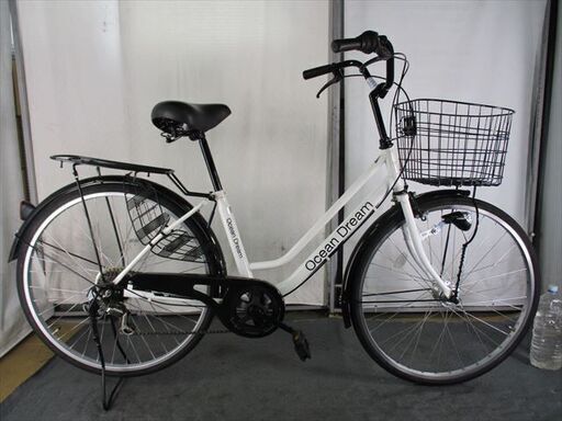 S-Tec中古LEDオートライト自転車26インチ☆ラフランス色☆注※