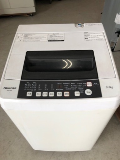 配送無料可能　ハイセンス 全自動洗濯機 5.5kg HW-T55A