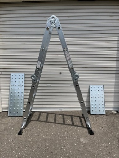 多機能　アルミはしご　3.5m プレート付き