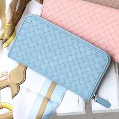 新品【傳濱野】手編みで仕立てるほっとする手ざわりのラウンド長財布