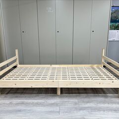 北欧テイスト シングルベッド 木製